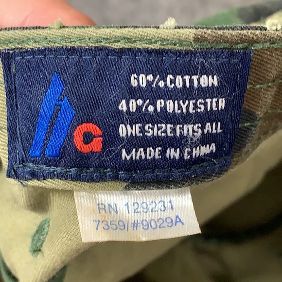 Wyoming Distressed Cadet Hat Unisex OSFM Camouflage Adjustable Strapback by HG - Picture 13 of 13